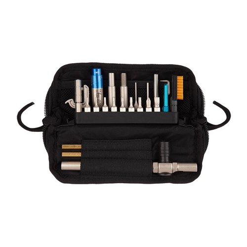 Fix It Sticks Pistol Kit för Glock® erbjuder en komplett uppsättning specialverktyg för effektiv underhåll, inklusive en Mini All-In-One Torque Driver och specialverktyg.