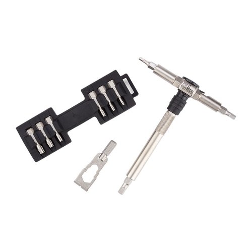 Fix It Sticks Compact Ratchet Locking Hex Drive med 15 bits erbjuder hållbar konstruktion, kompakt förvaring och smidig ratchetfunktion för exakt vapentjänst.