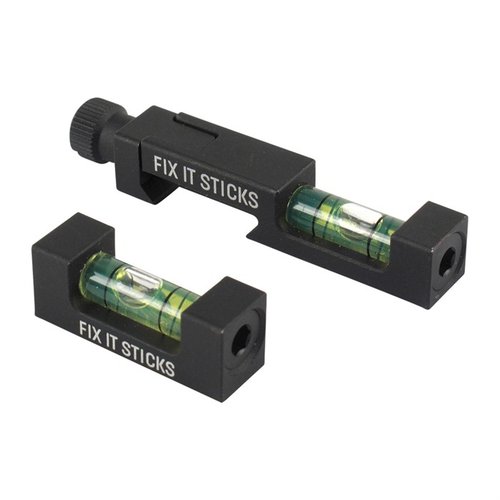 Nivellera dina optik med BUBBLE LEVEL SET från FIX IT STICKS, som inkluderar en magnetisk nivå, NATO/Pic rail nivå/anti-cant enhet och skyddande skumfodral.