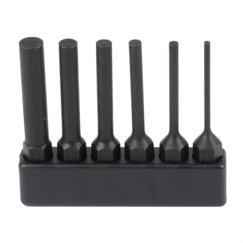Set med sex stålpinneverktyg som passar perfekt med Fix It Sticks-systemet, tillgängliga i storlekar från 1/16" till 1/4" och tillverkade av solid stång.