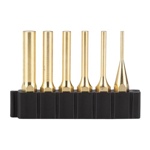 Set med sex Pin Punches i olika storlekar, designade för att integreras med Fix It Sticks System. Tillverkade av solid bar stock och fungerar med standard 1/4" Driver.