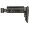 AK ALPHA Series Folding Stock erbjuder justerbar kindstöd och butt pad, robust vikmekanism i stål, och 3 QD slingfästen för ökad användarvänlighet.