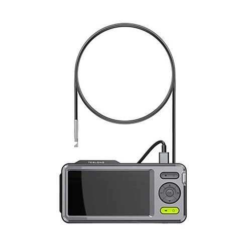 Upptäck TESLONGs flexibla 45" rifle borescope med 5" IPS-skärm, 1080p video, 6 LED-lampor och 32GB minne för att inspektera dina vapen enkelt och effektivt.