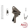 Apex Flat-Faced Action Enhancement Kit förbättrar din S&W SDVE med en platt polymeravtryckare, vilket ger en smidigare och lättare avtryck med bättre återställning.