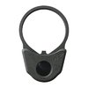 AR-15 endplatta med 3 QD sling swivel sockets i stål, designad för funktionalitet och kompatibilitet med stakbara castle nuts för en kompakt kolv.