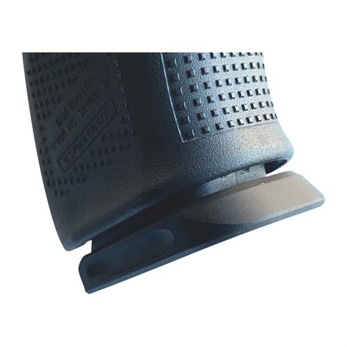 MFP-G är en fläktad magasinbottenplatta för Glock, tillverkad av 6061 aluminium, som förbättrar grepp och användarvänlighet vid magasinbyte.