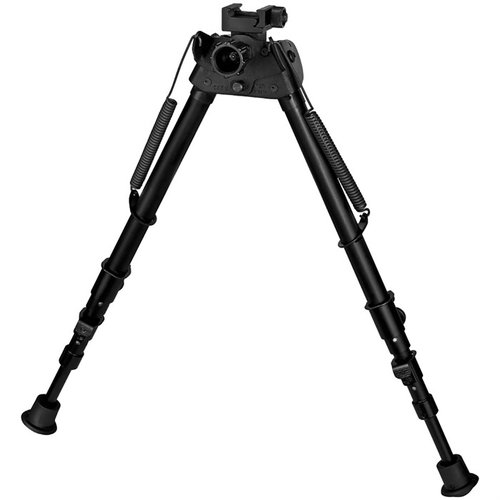 S-25CP BIPOD från HARRIS sträcker sig från 13,5" till 27", är ultralätt och svänger för ojämn terräng, perfekt för sittande position i snö och gräs.