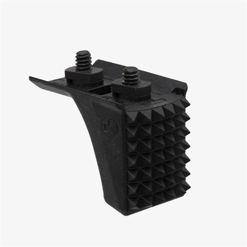 Magpul Barricade Stop ger stabilitet vid skytte med sin robusta polymerkonstruktion och utbytbara metallinsats för bättre kontakt på ojämna ytor.