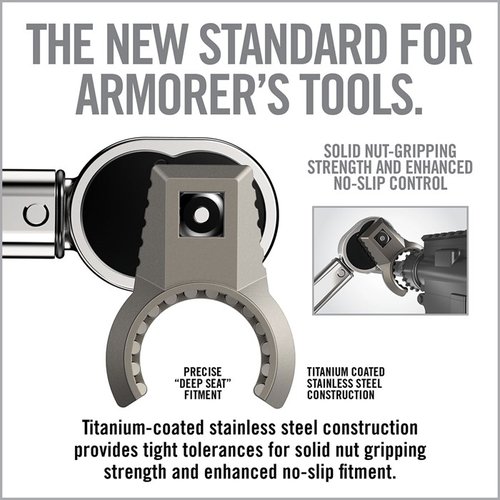 Real Avid Armorer's Master Kit AR-15 Pro erbjuder en komplett uppsättning verktyg för AR-15, inklusive specialnycklar, momentnyckel och instruktioner för modifieringar.