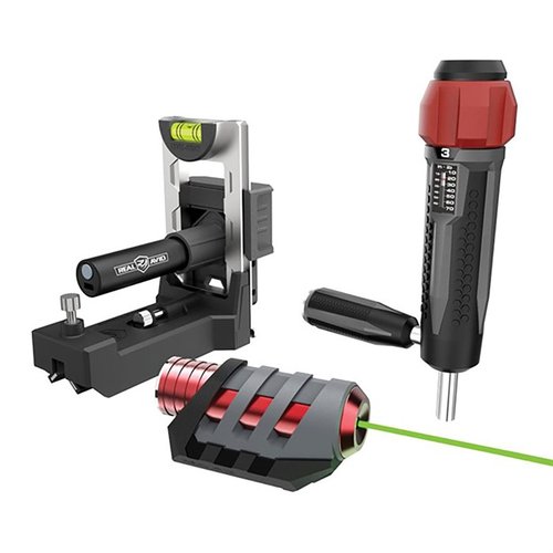 MASTER SCOPE MOUNTING KIT från REAL AVID erbjuder exakt scope-alignment med Level-Right® Pro, snabb bore sighting och är kompatibel med Picatinny rail.