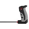 BORE-MAX SMART ROD har ett ergonomiskt grepp för enklare rengöring, en premium kolfiberstav med ultra-glide bearing för smidig rotation och en väggmonterad förvaring.