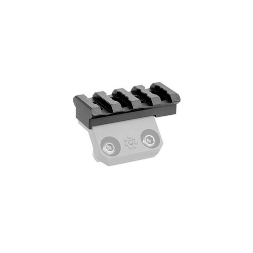 Arisaka Offset Picatinny Adapter möjliggör montering av Picatinny-baserade lampor och tillbehör på M-Lok och KeyMod handguard, tillverkad av 6061-T6 aluminium.