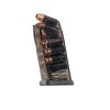 .45 MAG för Glock® 21, 30, 41 med kapaciteter på 9, 13, 18 eller 30 skott. Extrem slagmotstånd, kemikalieresistent och genomskinlig för ammoöversyn.