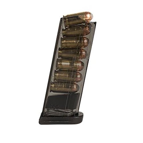 ETS genomskinliga polymerkassetter för Glock 42 erbjuder OE-pålitlighet, lätt vikt, enkel identifiering av laddning och långvarig lagring utan deformering.