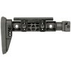 ALPHA SERIES FIXED BEAM STOCKS erbjuder justerbar kind- och kindstöd, robust konstruktion i stål och polymer, samt kompatibilitet med 1913 rail för ökad användbarhet.