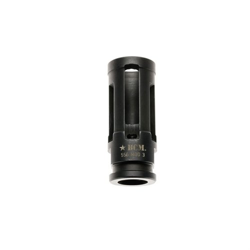 BCMGUNFIGHTER™ Compensator Mod 3-5.56 minskar rekyl, flamdämpning och ljud, med hållbar nitridebehandling och lätt installation för AR15 plattformar.