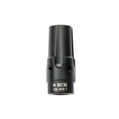 BCMGUNFIGHTER™ Compensator Mod 7-5.56 minskar mynningens uppgång, döljer blixten och reducerar ljud, perfekt för taktiska tillämpningar.