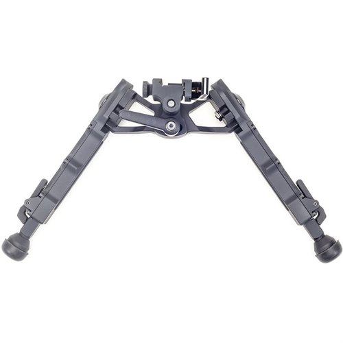 ACCU-TAC WB-4 bipod erbjuder stabilitet och justerbar höjd för långdistansskytte, med snabbkoppling för Picatinny och Arca rails, perfekt för precision.