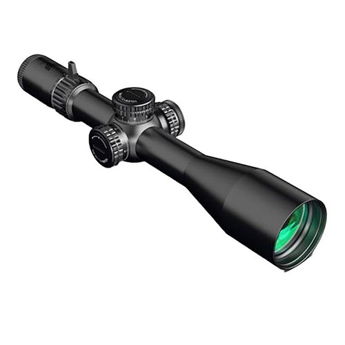 Warhawk 2-10x44 FFP erbjuder kristallklart glas, robust konstruktion och användarvänliga låsande turrets för hög precision och nattsynskompatibel retikelbelysning.
