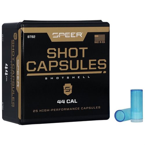 Skapa egna handgun shotshells med Speer® Empty Shot Capsules. Perfekta för kortdistans skadedjurskontroll, lätta att fylla och ladda som vanliga kulor.