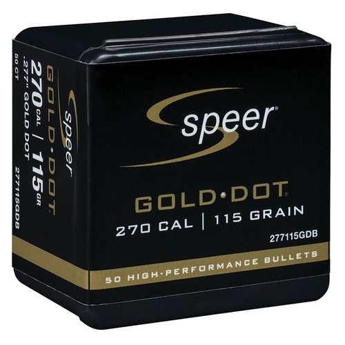 Upptäck Gold Dot 270 kaliber gevärskulor! ✨ Med överlägsen precision och pålitlig prestanda för att stoppa hot. Beställ nu!