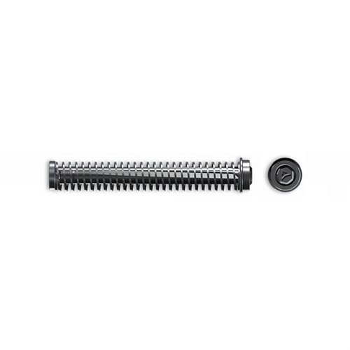 COMPRESSOR Quick-Tune Guide Rod för Glock 19 erbjuder en skruvfri design för säker låsning, lägre friktion för smidigare cykling och en slitstark Nitride-beläggning.
