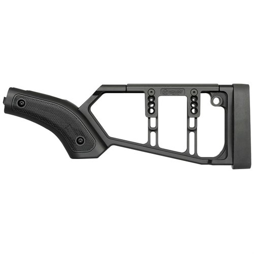 Lever Action Stock Series ger en modern uppgradering av klassiska gevär med justerbart polymerkindstöd, ambidextrös design och M-LOK™ kompatibilitet.