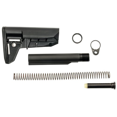 BCM Mod 2 SOPMOD Stock erbjuder överlägsen ergonomi, hållbarhet och anpassningsbarhet med modulär buttpad och VBOST för optimal slinghantering.