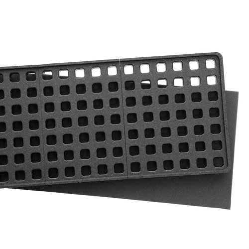 DAKA GRID Organizer erbjuder en anpassningsbar lösning för säker förvaring av utrustning, med EPP-paneler som skyddar bättre än traditionell skum.