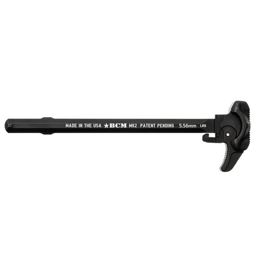 BCM Mk 2 Charging Handle erbjuder ett ambidextröst och ergonomiskt designat grepp, optimerad gasavledning och hållbar konstruktion för pålitlig prestanda.