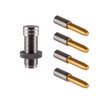 Sinclair TiN Coated Turning Mandrel Kit erbjuder hög precision och slitstyrka, perfekt för neck turning och att upprätthålla koncentriskhet.