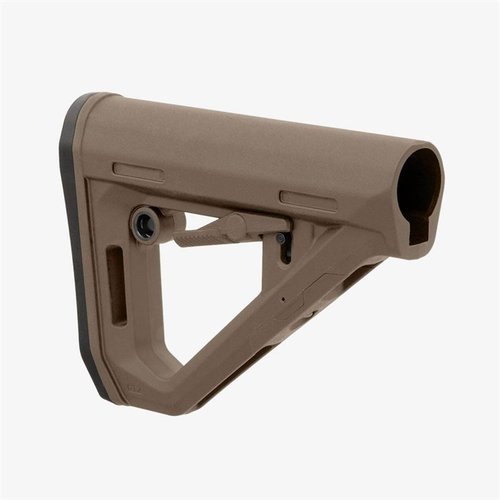 DT Carbine Stock från MAGPUL erbjuder enkel justering, ökad hållbarhet och en ergonomisk design för AR15/M16/M4 med Mil-Spec receiver extensions.