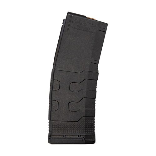 AR-15 MOD-3 30-runds magasin i svart, tillverkat av hållbar och temperaturbeständig nylon, med utmärkt grepp och självgörande följeslagare.