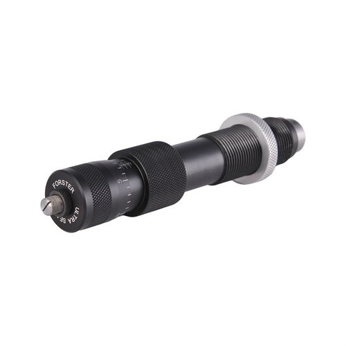 Forster XL ULTRA! MICROMETER SEATER DIES ger exakt justering av kulans seatingdjup och är perfekta för stora patroner med XL Coax Press.