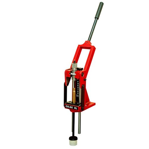CO-AX XL Reloading Press erbjuder snabb diebyte, acceptans av 1" 1/4" och 7/8" dies, samt en robust design för en smidig omladdningsupplevelse.