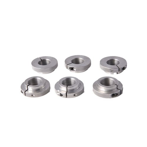 Forsters Adapter Lock Rings för Co-Ax XL Press erbjuder en säker och stabil anslutning med 1-1/4" till 7/8" gängor, tillgängliga i 6-pack.