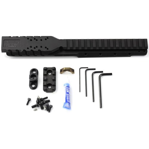 Hannibal Rail för Ruger® Mini-14® och Mini Thirty® möjliggör direkt montering av micro red dot, ersätter plast handguard och ger en taktisk look.