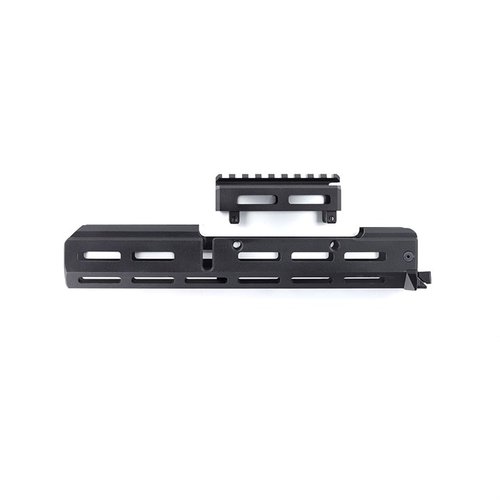Samson Mfg K-rail för AK-47 erbjuder enkel installation, 5-sidig M-LOK®, justerbar handguard och skydd för handen, perfekt för moderna tillbehör.