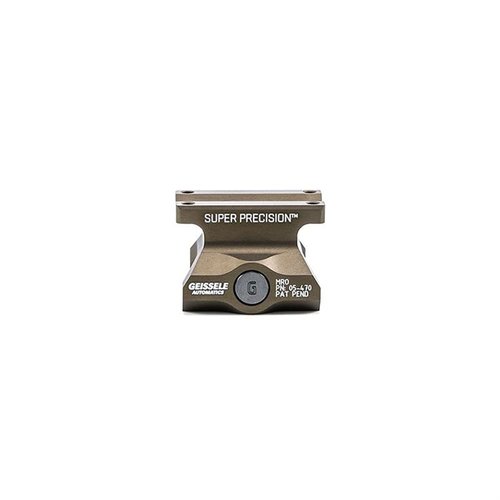 Super Precision MRO-monter i 7075-T6 aluminium erbjuder 1,400 pounds klämkraft, 3 shear lugs och alternativ för co-witness för maximal stabilitet.