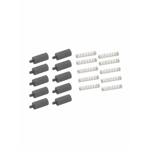 Med LUTH-ARs BUFFER RETAINER WITH SPRING 10 PACK får du hållbara buffer retainers i militärstandard med manganfosfatfinish, perfekt för dina AR-projekt.