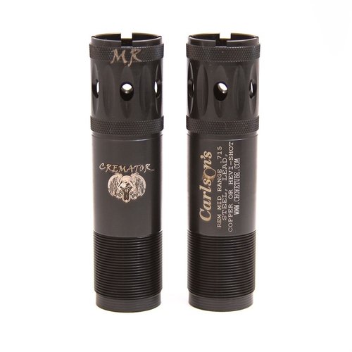 Carlsons Cremator® Choke Tubes med Triple Shot Technology (TST) ger tätare mönster och mindre pelletdeformation för effektiv jakt på vattenfågel.