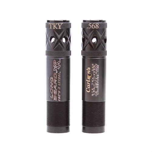 Carlsons Long Beard Turkey Choke ger överlägsen precision och räckvidd med Winchester Long Beard ammunition, perfekt för att fälla stora kalkoner på avstånd.