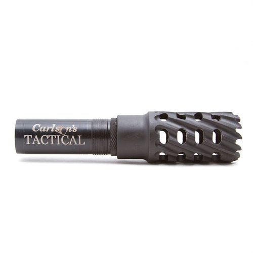 Tactical choke för Beretta/Benelli 12 GA ger breda skottmönster och har en serraterad spets för effektiv dörrbreeching, med minskad rekyl och slitstyrka.