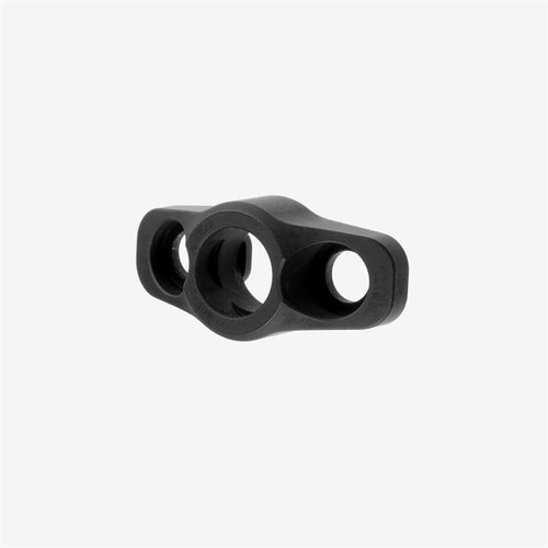 M-LOK QD Sling Mount ger en lågprofil kopplingspunkt för push-button QD slingor, med anti-rotation design och avfasade kanter för att minska fastnar.