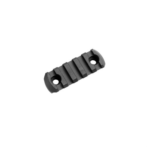 M-LOK SLOTTED PICATINNY RAIL i aluminium av flygplansklass, perfekt för att fästa 1913 picatinny-tillbehör som lampor och grepp. Tillverkad i USA.