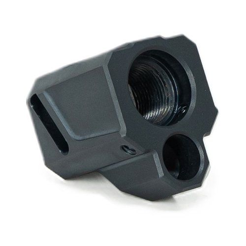 Faxon Firearms EXOS-513 kompensator förbättrar precision och minskar rekyl för Glock Gen 3 och FX-19, med unik design för ökad pålitlighet.