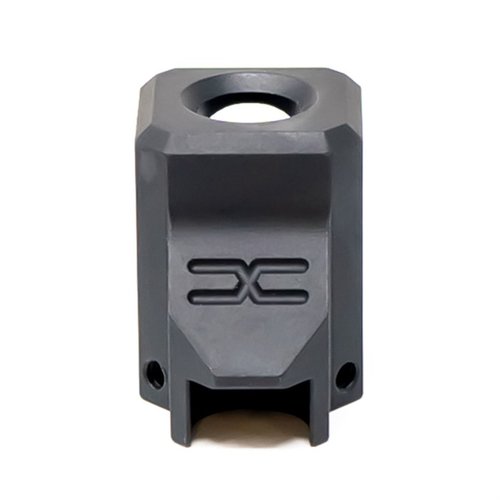 Faxon Firearms EXOS-523 kompensator för Glock® 43 minskar rekyl och mynningens rörelse, förbättrar konsekvens och passar perfekt med Faxon tunnlar.
