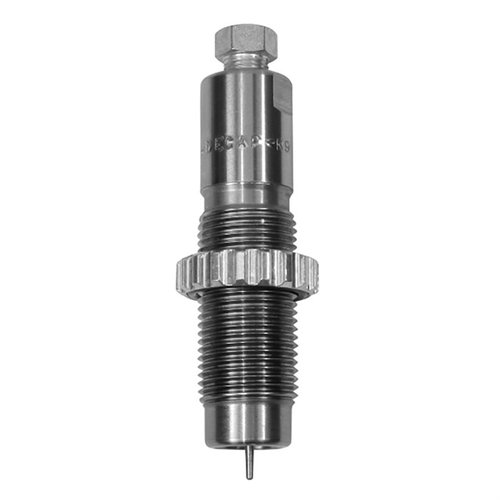 Lee Undersize Flash Hole Universal Decapping Die är perfekt för rengjorda hylsor, kräver ingen smörjning och deprimerar utan att forma hylsorna.