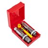 .325 WSM Pacesetter 2-die set från Lee Precision erbjuder en Full Length Sizing Die, Bullet Seating Die och tillbehör för exakt ammunitionstillverkning.
