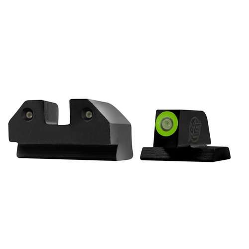 XS R3D Night Sights erbjuder en klar 3-dot tritium bild, med hög synlighet både i ljus och mörker, perfekt för Canik TP9-serien.